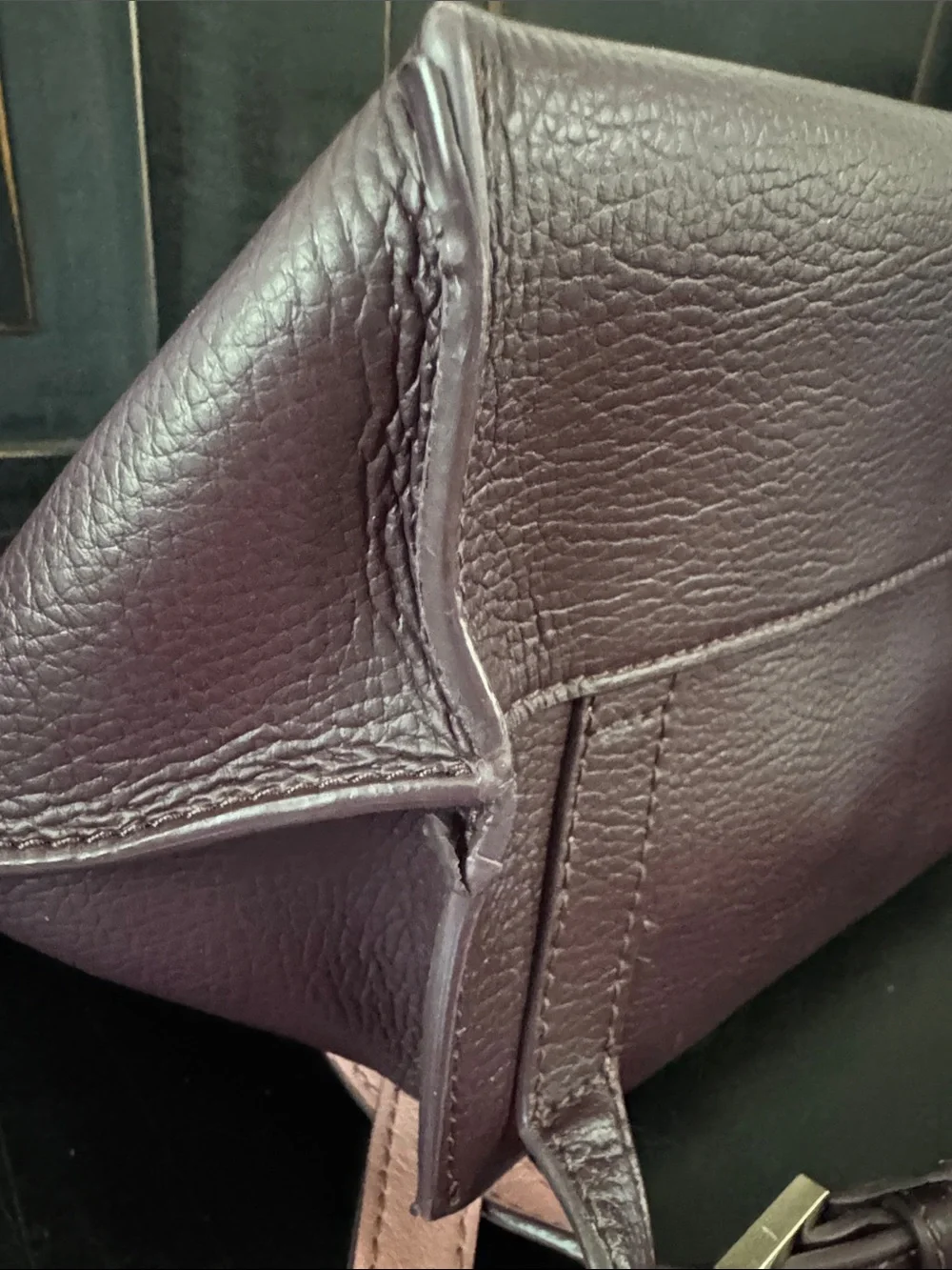 kate spade Plum and Blush Leather Tassel Backpack
